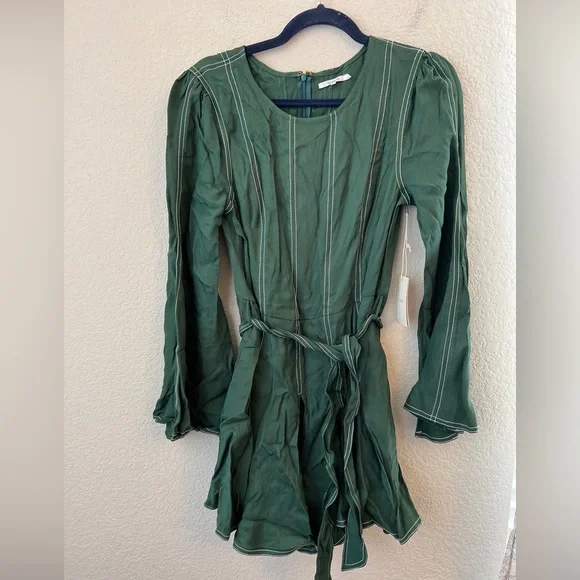 Tularosa NICOLE LONG SLEEVE MINI DRESS sycamore green - Picture 3 of 12